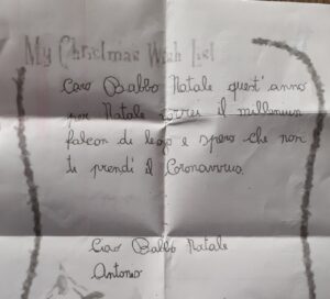 “Babbo Natale fai sparire il covid”: cosa hanno chiesto i bambini nelle letterine 2