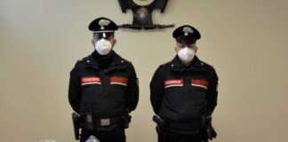 Cocdfaina sequestrata dai carabinieri