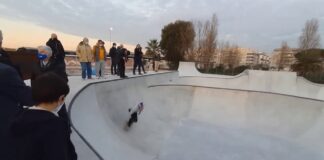 Prove allo skatepark di Ostia