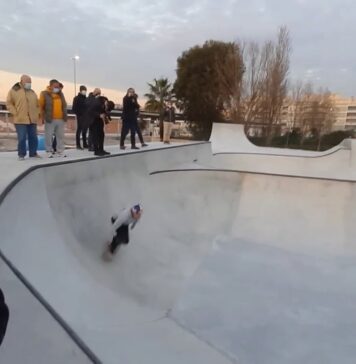 Prove allo skatepark di Ostia
