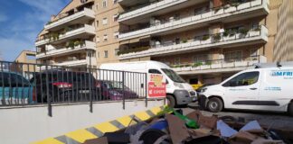 Lavori per il nuovo supermercato in via delle Isole di Capoverde