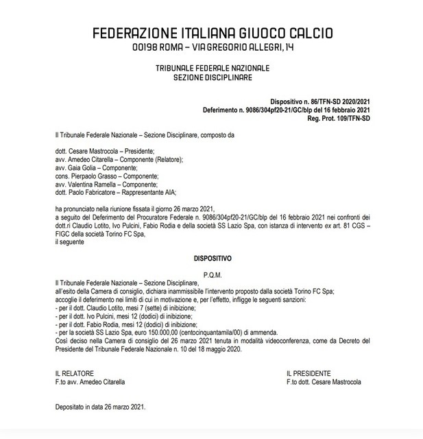 Caso covid nel calcio: 7 mesi di inibizione per Claudio Lotito, presidente della Lazio 1