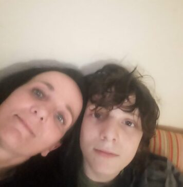 Riccardo Pica con mamma Daniela
