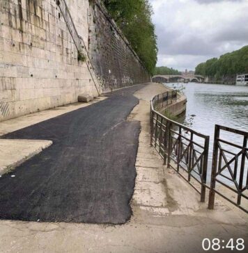 ciclabile tevere lavori