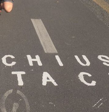 pista ciclabile chiusa