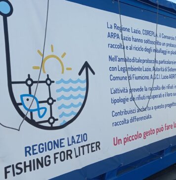 fishing for litter fiumicino riciclo