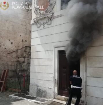 incendio museo via ostiense