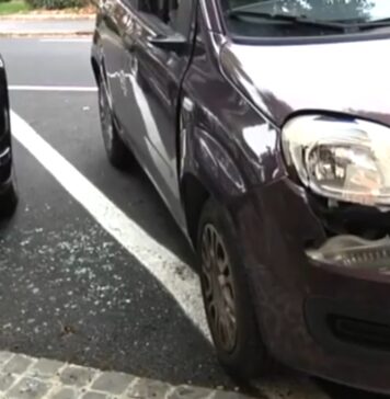 vandali ostia auto