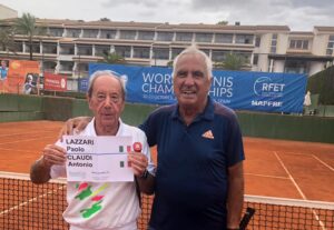 Il "pittore" del tennis di Ostia Antonio Claudi vince i mondiali over 75 1