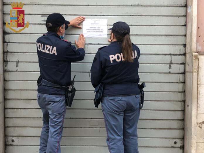 polizia roma ristorante
