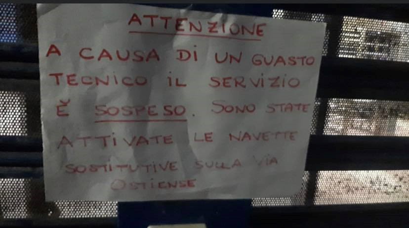 Roma-Lido fuori uso: trasporto pubblico impossibile prima dello sciopero 1