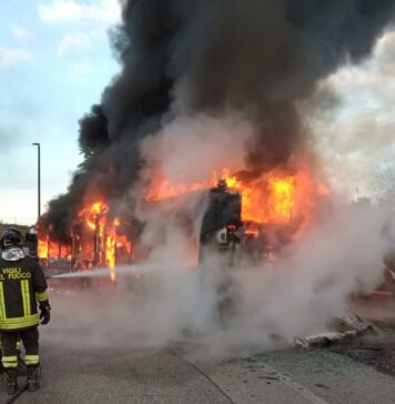 bus a fuoco