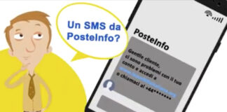 truffa poste sms ingannevole