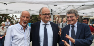 Davide Sassoli con Mario Falconi e Roberto Gualtieri