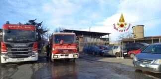 incendio uffici deposito