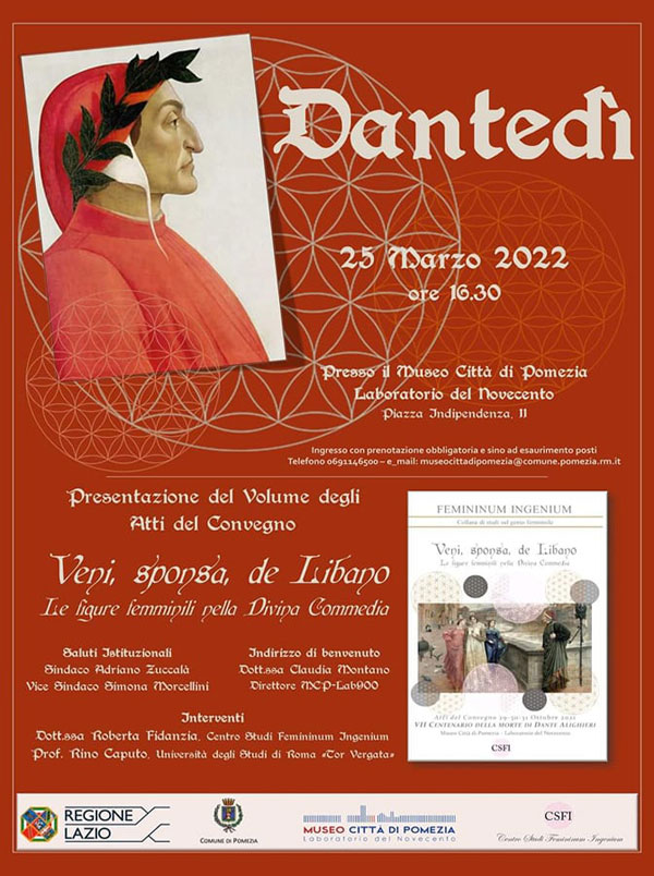 "Dantedì" 2022: gli eventi che celebrano il poeta a Roma e dintorni 5