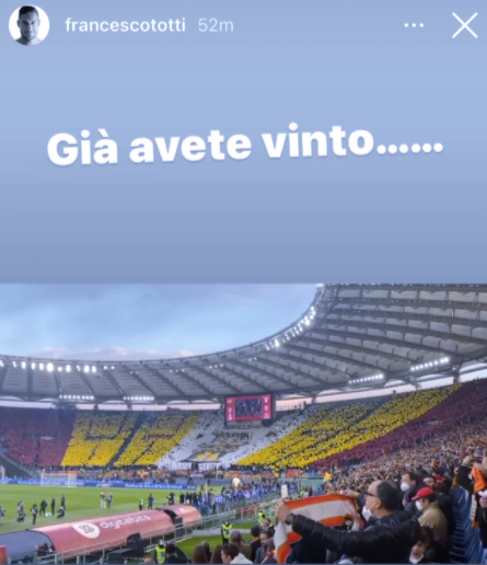 Il derby di Totti in tribuna: sui social il sorriso del Capitano al gol del capitano 1