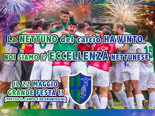 Nettuno Calcio’s first victory in the championship and a return to excellence