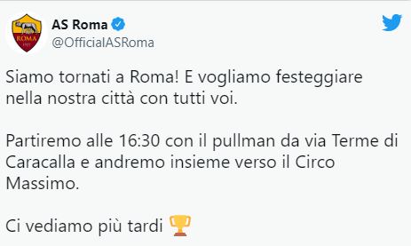 As Roma, coppa e giocatori al Circo Massimo: come partecipare alla festa (VIDEO) 1