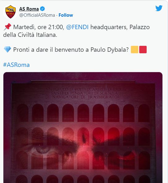 Una "Joya" per la As Roma, il 26 luglio la presentazione ufficiale di Dybala: ecco dove 1