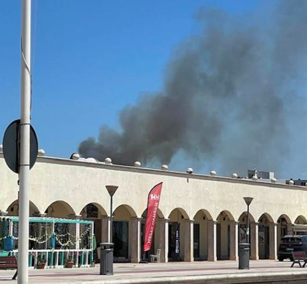 Incendio all'Idroscalo: fiamme si alzano dietro all'istituto Amendola-Guttuso (VIDEO) 1