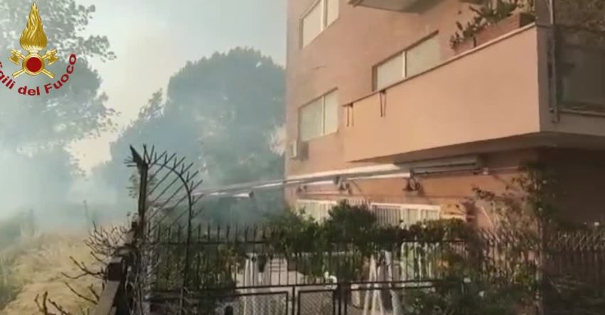 Roma, incendio al parco del Pineto lambisce il centro abitato: intervengono i vigili del fuoco (VIDEO) 2