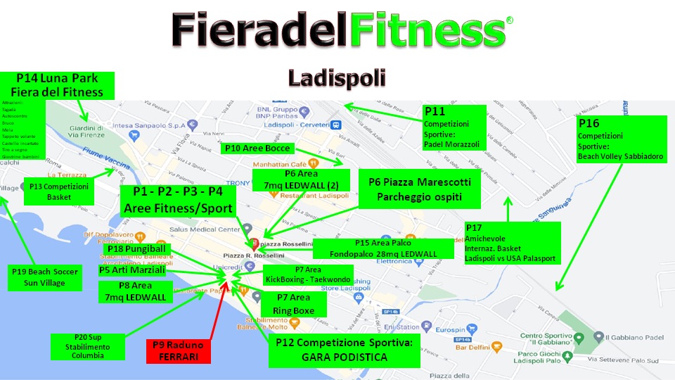 mappa fiera fitness
