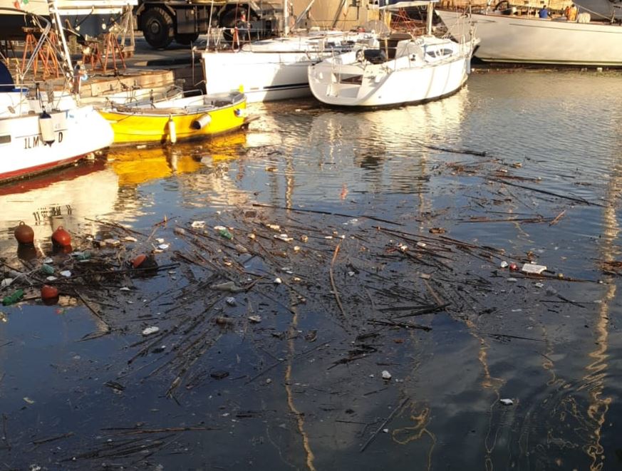 Fiumicino, pulizia della darsena dopo le mareggiate: raccolti 25 metri cubi di detriti 1
