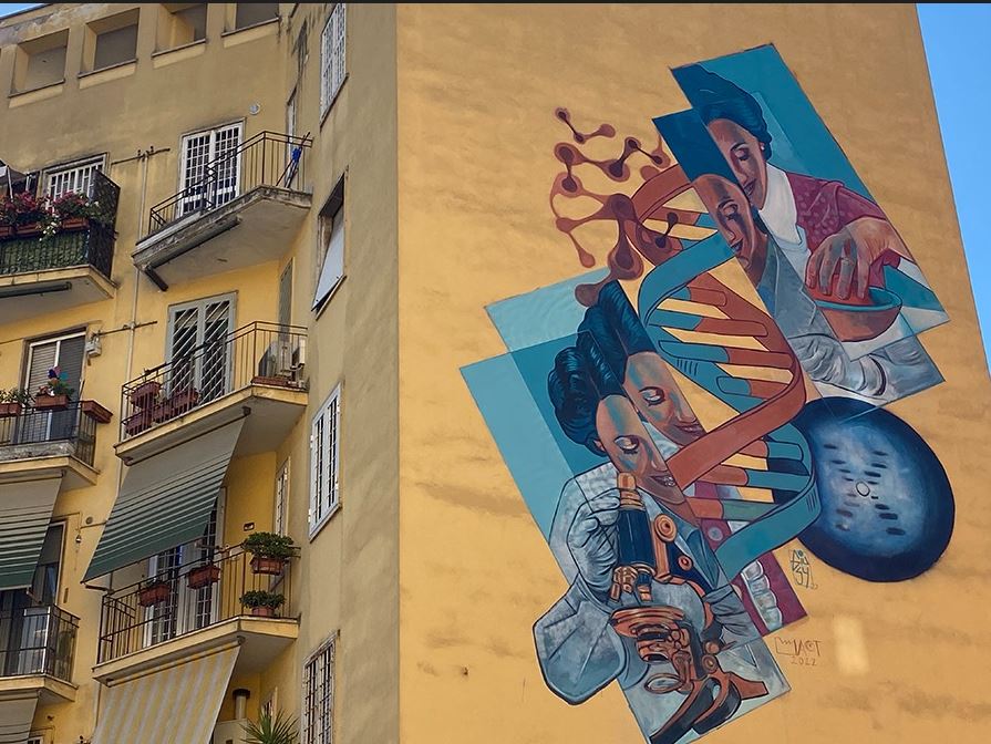Street art: a Valco San Paolo l'omaggio alle grandi donne della scienza (VIDEO) 3