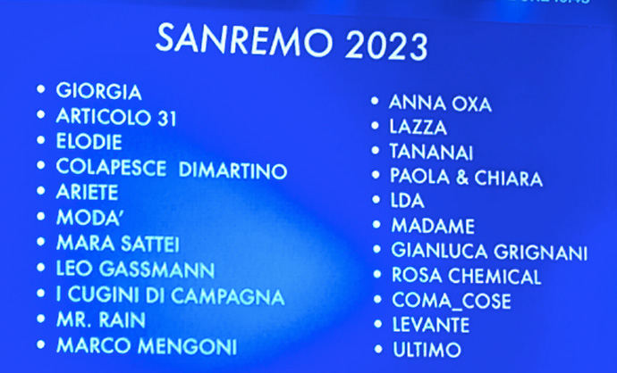 Festival di Sanremo 2023, ecco chi canterà tra i big 1