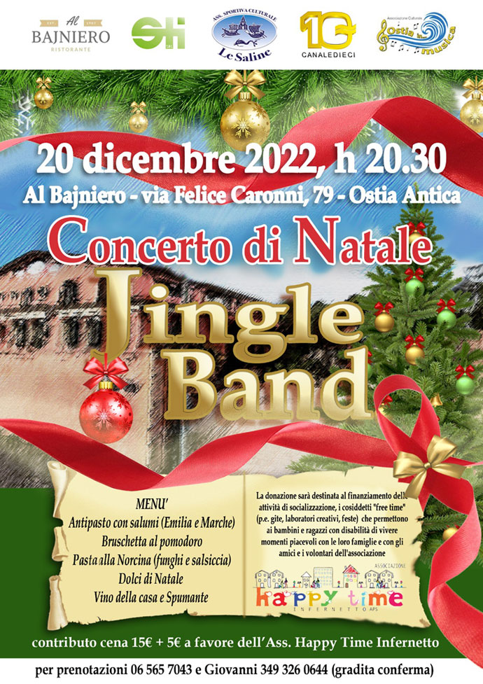 Nasce a Ostia la "Jingle Band" che dona musica per beneficenza: la prima data il 20 dicembre 1
