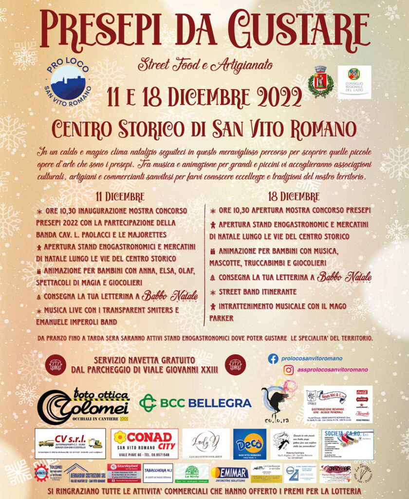 Feste di Natale nei borghi in provincia di Roma: gli eventi 9