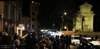 La manifestazione di piazza Trilussa del 29 gennaio