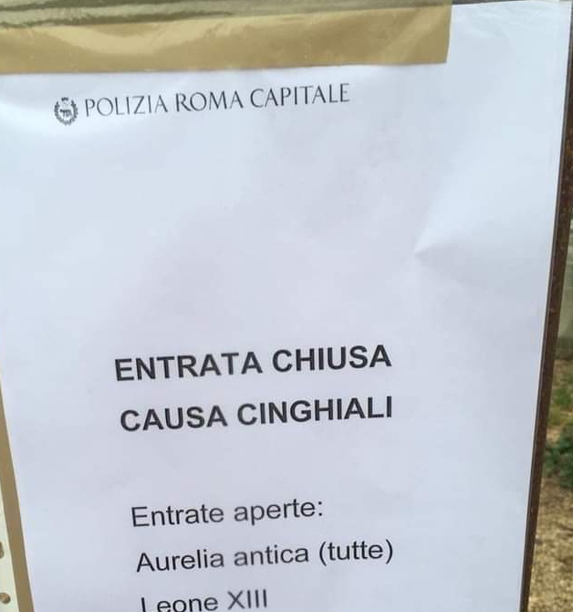 Villa Pamphilj chiusa