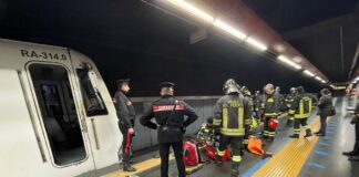 stazione Cipro metro A vigili del fuoco carabinieri 118