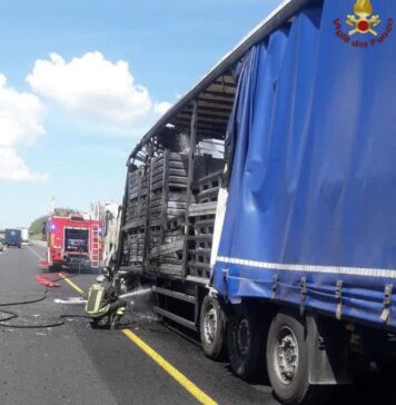 incendio A1 tratto chiuso