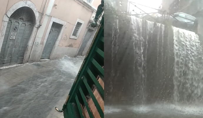 Bomba d'acqua e strade allagate a Roma, Tivoli e Sermoneta. Salvato un disperso (VIDEO) 1