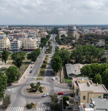 Ostia viale della Vittoria drone serbatoio circolo La PInetina canaledieci