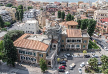 Ostia Municipio Palazzo del Governatorato X piazza della Stazione Vecchia drone canaledieci