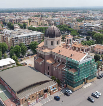 Ostia chiesa Regina Pacis drone Palassobalneari canaledieci