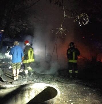 L'intervento dei vigili del fuoco a La Fattorietta