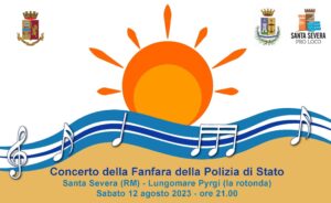 Santa Severa: concerto della Fanfara della Polizia e autostoriche