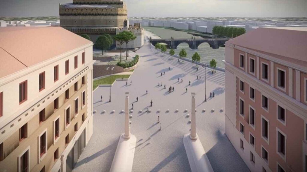 Roma, aperto il cantiere per il sottopasso di piazza Pia: occhio alle modifiche della viabilità 1