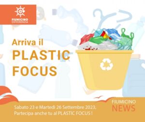 A Fiumicino arriva Plastic Focus, campagna di sensibilizzazione sulla raccolta della plastica: luoghi e orari
