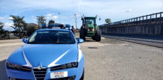 Via Pontina, trattore trasporta abusivamente sostanza organica: multa e stop del mezzo