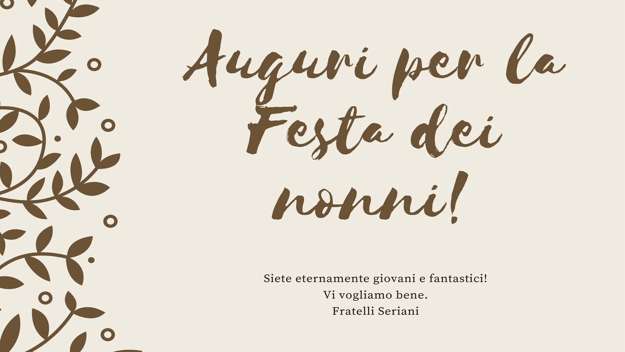 Auguri Festa dei Nonni 2023