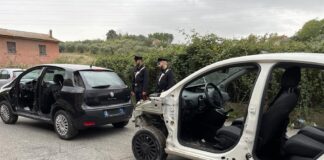 auto rubate e smontate a Guidonia