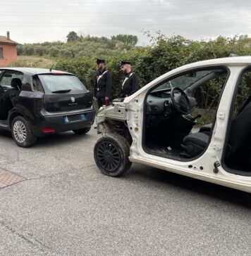auto rubate e smontate a Guidonia