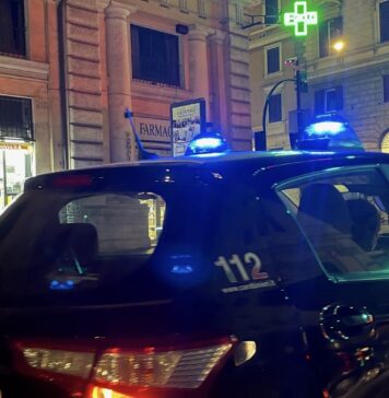 L'intervento dei carabinieri