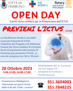 Fiumicino, Open Day con screening gratis per prevenire l’ictus: le info per partecipare 1